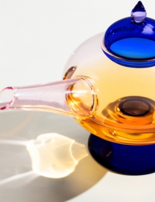 Ichendorf Sogni D'oriente Glass Teapot 18cm Multicolor In Blue