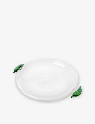 Ichendorf Vegetables Peas Glass Serving Dish 20cm In Multicolor
