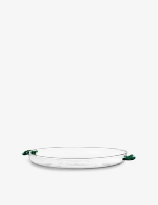 Ichendorf Vegetables Peas Glass Serving Dish 20cm In Multicolor