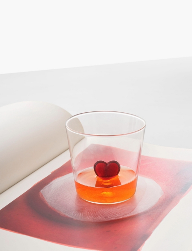 Cuore Heart Borosilicate-Glass Tumbler 8cm