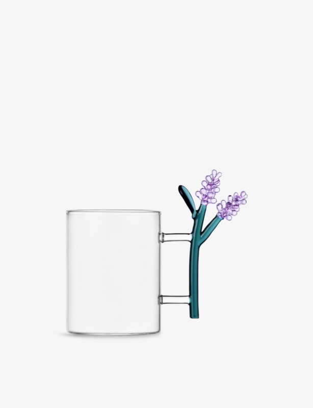 Botanica Lavender Borosilicate-Glass Mug 10cm