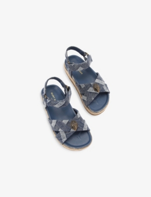 KURT GEIGER LONDON: Kids’ Mini Kensington Denim Espadrille Sandals