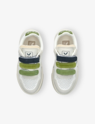 VEJA: Kids' V-90 Leather Low-Top Trainers