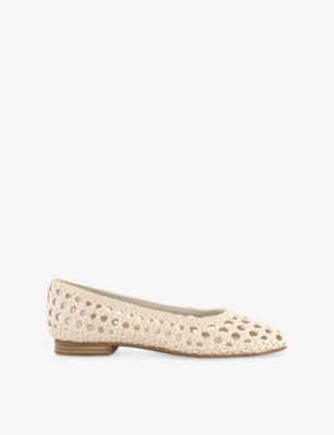 TOMS: Briella Faux-Leather Ballet Flats