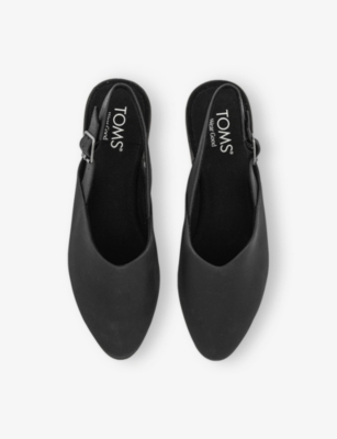 TOMS WOMENS TOMS JADE SLINGBACK LEATHER MULES 