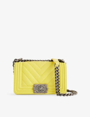 RESELFRIDGES: Pre-Loved Chanel Boy Leather Shoulder Bag