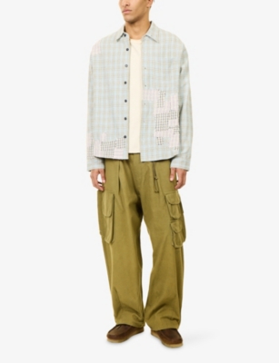 STORY MFG: Scrap Patchwork Checked Cotton Shirt