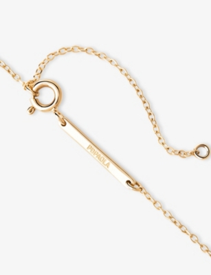 Pdpaola Dpaola Womens Becca 18ct Yellow Gold-plated Sterling-silver And Zirconia Pendant Necklace In Gold