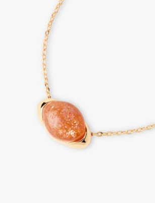 Pdpaola Dpaola Womens Sunstone Bay 18ct Yellow Gold-plated Sterling-silver Necklace