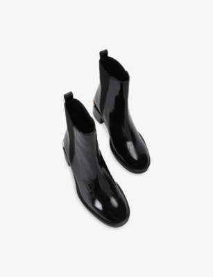 CARVELA: Liberty Patent-Leather Heeled Ankle Boots