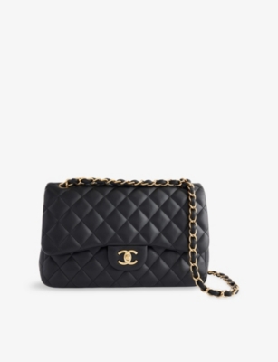 RESELFRIDGES: Pre-Loved Chanel Classic Double Flap Leather Shoulder Bag