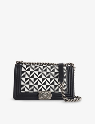 RESELFRIDGES: Pre-Loved Chanel Boy Leather Shoulder Bag