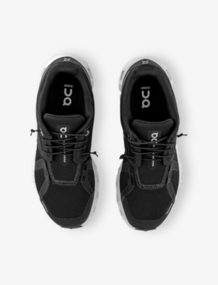 On-running Womens  Cloud 6 Mesh Low-top Trainers In Black White F