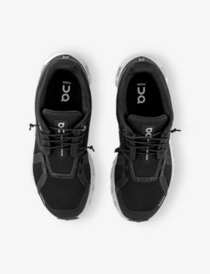 On-running Mens  Cloud 6 Mesh Low-top Trainers In Black White
