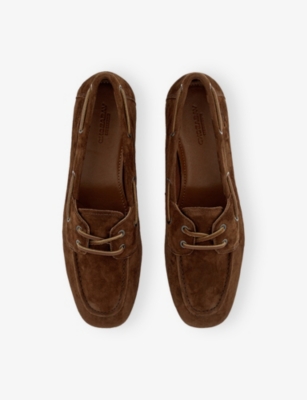VAGABOND: Hillary Suede Boat Shoes