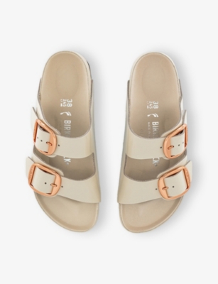 BIRKENSTOCK: Arizona Big-Buckle Leather Flat Sandals