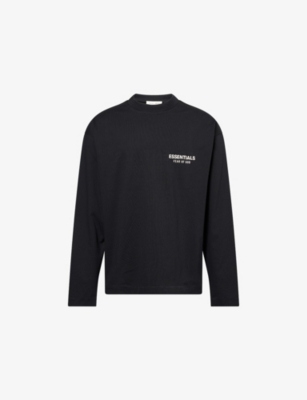 FEAR OF GOD ESSENTIALS: Logo-Embellished Long-Sleeve Cotton T-Shirt