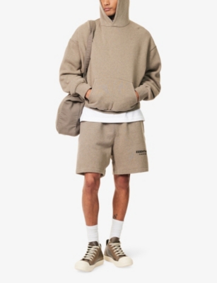 FEAR OF GOD ESSENTIALS: Logo-Embellished Relaxed-Fit Cotton-Blend Hoody