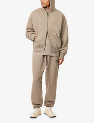 FEAR OF GOD ESSENTIALS: Logo-Embellished Relaxed-Fit Cotton-Blend Hoody