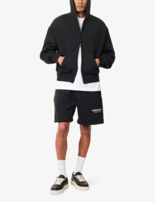 FEAR OF GOD ESSENTIALS: Logo-Embellished Relaxed-Fit Cotton-Blend Hoody