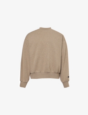 FEAR OF GOD ESSENTIALS: Logo-Embellished Crewneck Cotton-Blend Jumper