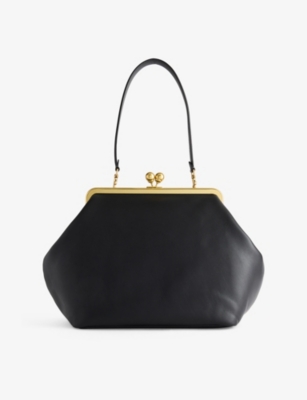 COACH - Kisslock Frame Large Leather Shoulder Bag | Selfridges.com