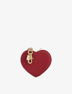 COACH: Heart Leather Coin Purse