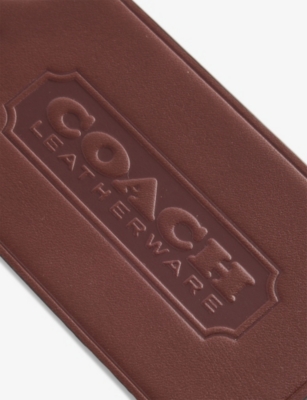 COACH: Hangtag Extra-Large Leather Bag Charm