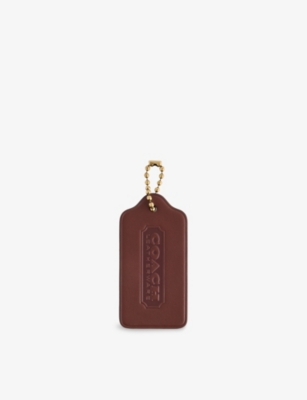 COACH: Hangtag Extra-Large Leather Bag Charm