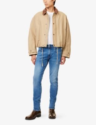 REPLAY: Anbass Slim-Leg Denim Jeans