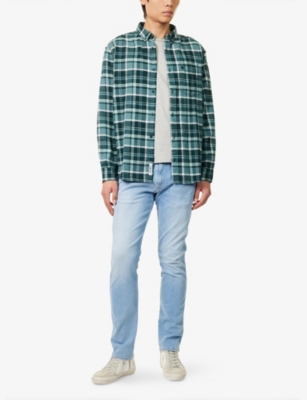 Replay Mens Light Blue Anbass Hyperflex Slim-fit Stretch-denim Jeans In Light Blue