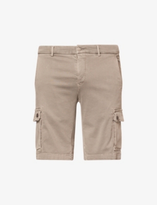REPLAY: Vannie Patch-Pocket Stretch-Denim Cargo Shorts