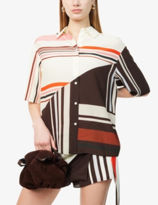 NEOUS: Taurus 1.0 Mini Suede Top-Handle Bag