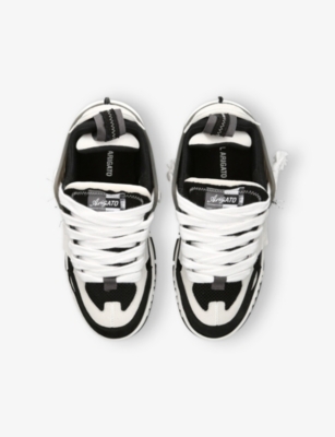 AXEL ARIGATO: Area Patchwork Mixed-Textile Low-Top Trainers