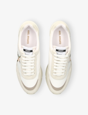 AXEL ARIGATO: Genesis Beo Bird Suede and Leather Low-Top Trainers