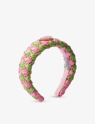 Prada Crochet Patterned Headband