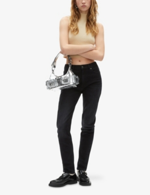 THE KOOPLES: Amelia Metallic Small Leather Shoulder Bag