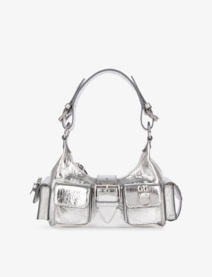 THE KOOPLES: Amelia Metallic Small Leather Shoulder Bag