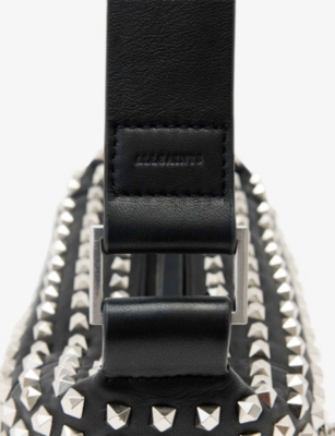 ALLSAINTS: Vega Embellished Mini Leather Shoulder Bag