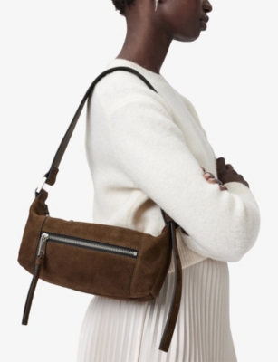 ALLSAINTS: Vega Suede Shoulder Bag