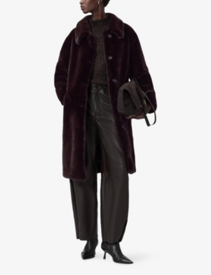 ALLSAINTS: Sora Relaxed-Fit Faux-Fur Coat