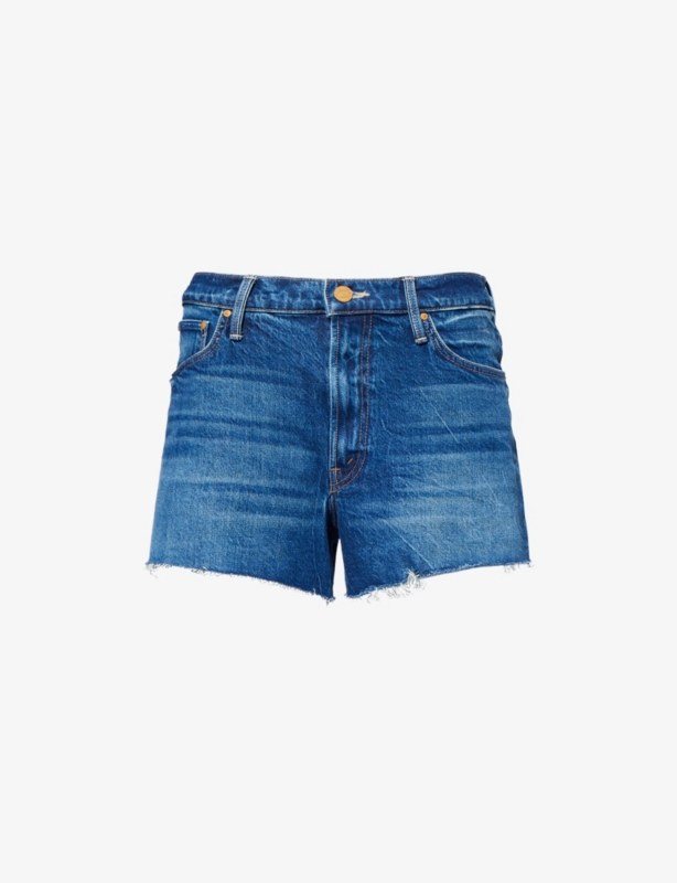 The Dodger Frayed-Hem Denim Shorts