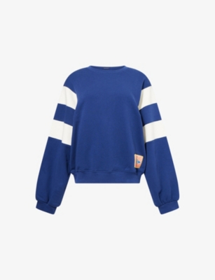 MOTHER: The Drop Square Inset Cotton-Jersey Sweatshirt