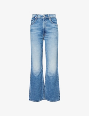 MOTHER: The Scooter Ankle Flared-Leg Denim Jeans