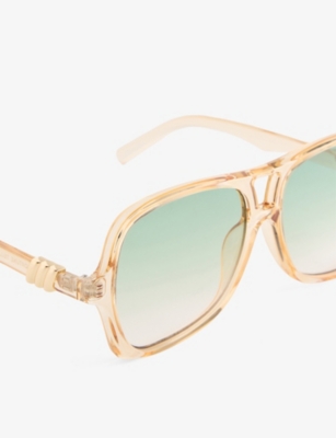 LE SPECS: LSP2552131 Fortune Teller Aviator-Frame Polycarbonate Limited-Edition Sunglasses