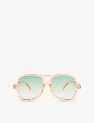 LE SPECS: LSP2552131 Fortune Teller Aviator-Frame Polycarbonate Limited-Edition Sunglasses