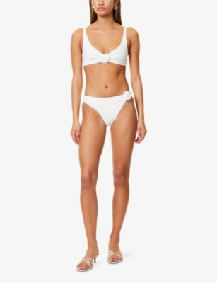 AWAY THAT DAY: Sardinia High-Leg Stretch-Woven Bikini Bottoms