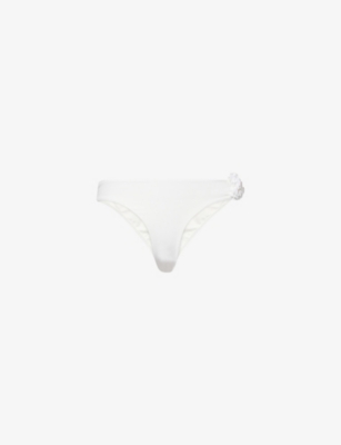 AWAY THAT DAY: Sardinia High-Leg Stretch-Woven Bikini Bottoms