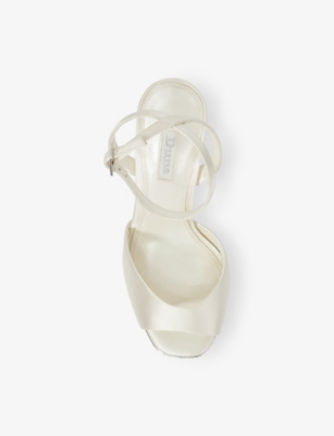DUNE: Mymuse Satin Platform Sandals