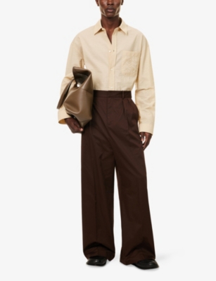 LOEWE: Loewe x Paula's Ibiza Monogram-Embroidery Cotton-Blend Shirt